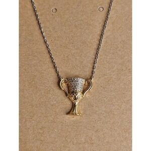 Harry Potter Charm Hufflepuff Cup Horcrux Necklace Necklace 925 Sterling Silver
